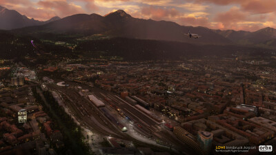 LOWI Innsbruck Airport - Microsoft Flight Simulator screenshot