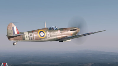 A2A Spitfire MkI-II (for P3D Academic) screenshot