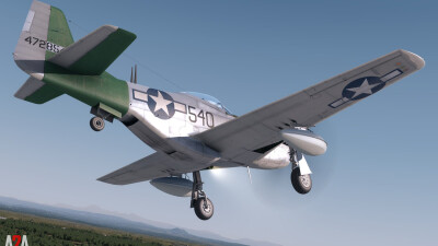 A2A P-51D Military (for P3D Academic) screenshot