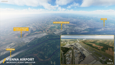 LOWW Vienna International Airport - Microsoft Flight Simulator screenshot