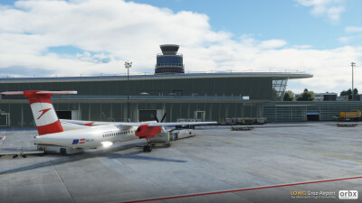 LOWG Graz Airport - Microsoft Flight Simulator screenshot