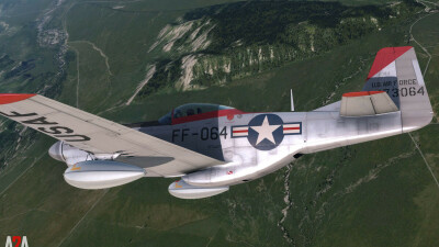 A2A P-51D Military (for P3D Professional) screenshot
