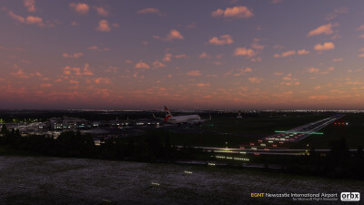 EGNT Newcastle Airport - Microsoft Flight Simulator screenshot