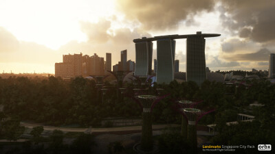 Landmarks Singapore City Pack - Microsoft Flight Simulator screenshot