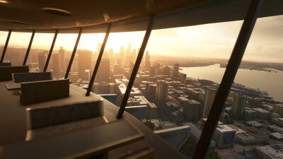 Landmarks Seattle - Microsoft Flight Simulator screenshot