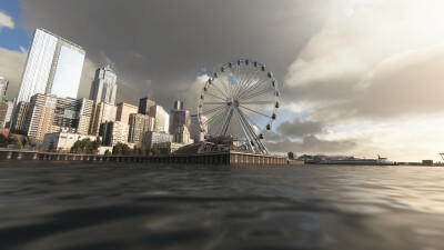Landmarks Seattle - Microsoft Flight Simulator screenshot