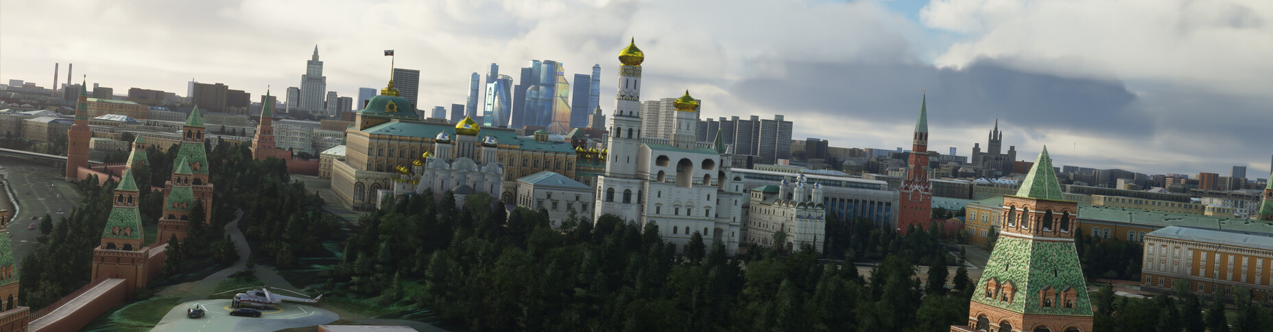 Landmarks Moscow - Microsoft Flight Simulator