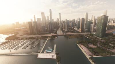 Landmarks Chicago - Microsoft Flight Simulator screenshot