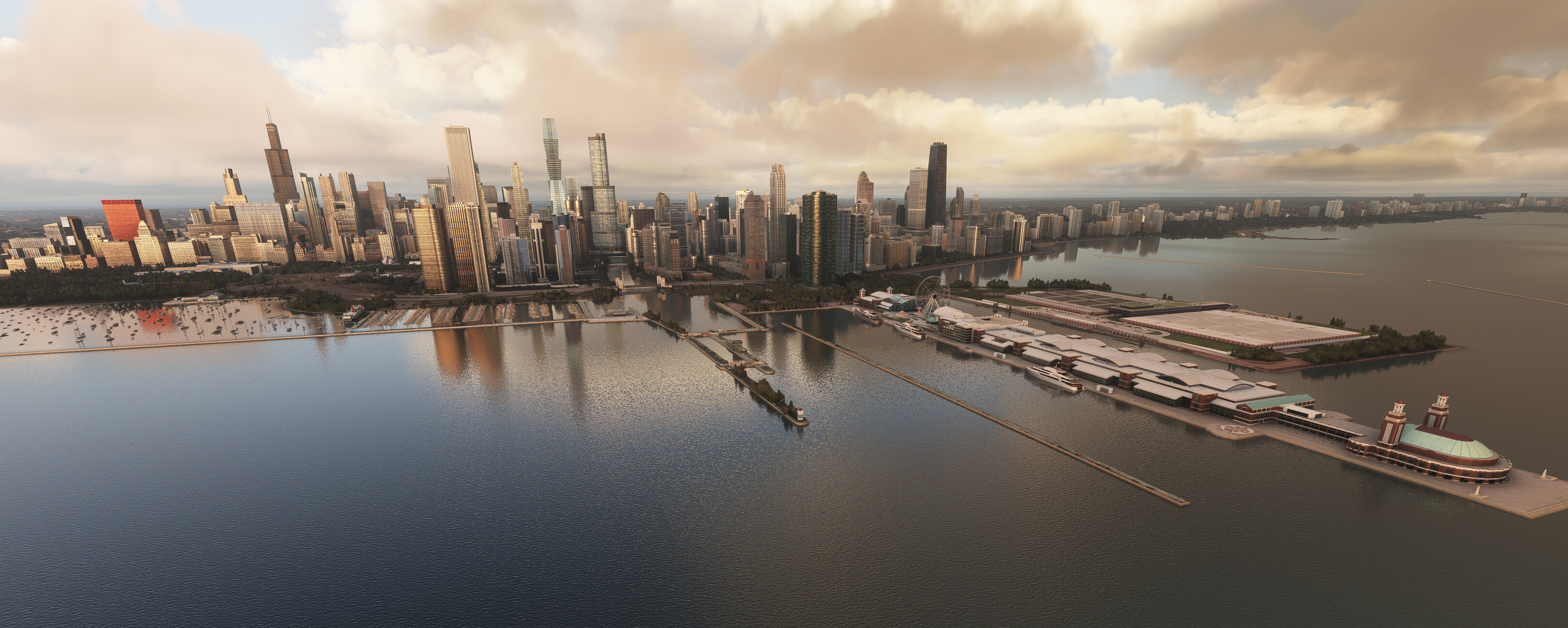 Landmarks Chicago - Microsoft Flight Simulator