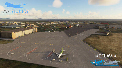 BIKF Keflavik Airport - Microsoft Flight Simulator screenshot