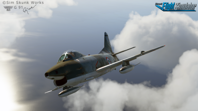 G91 Fiat Aeritalia - Microsoft Flight Simulator screenshot
