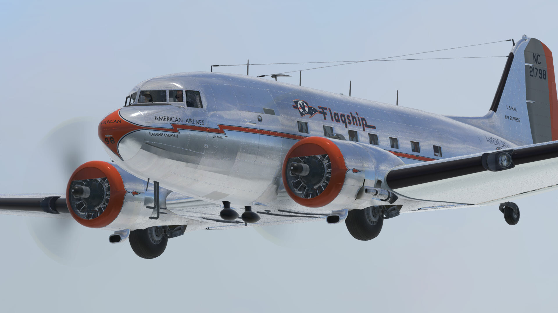 アルミ飛行機のオブジェ！DC-3 plane(Sサイズ）再入荷しました