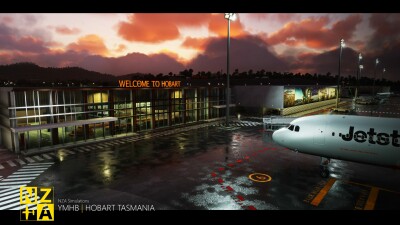 YMHB Hobart Airport - Microsoft Flight Simulator screenshot
