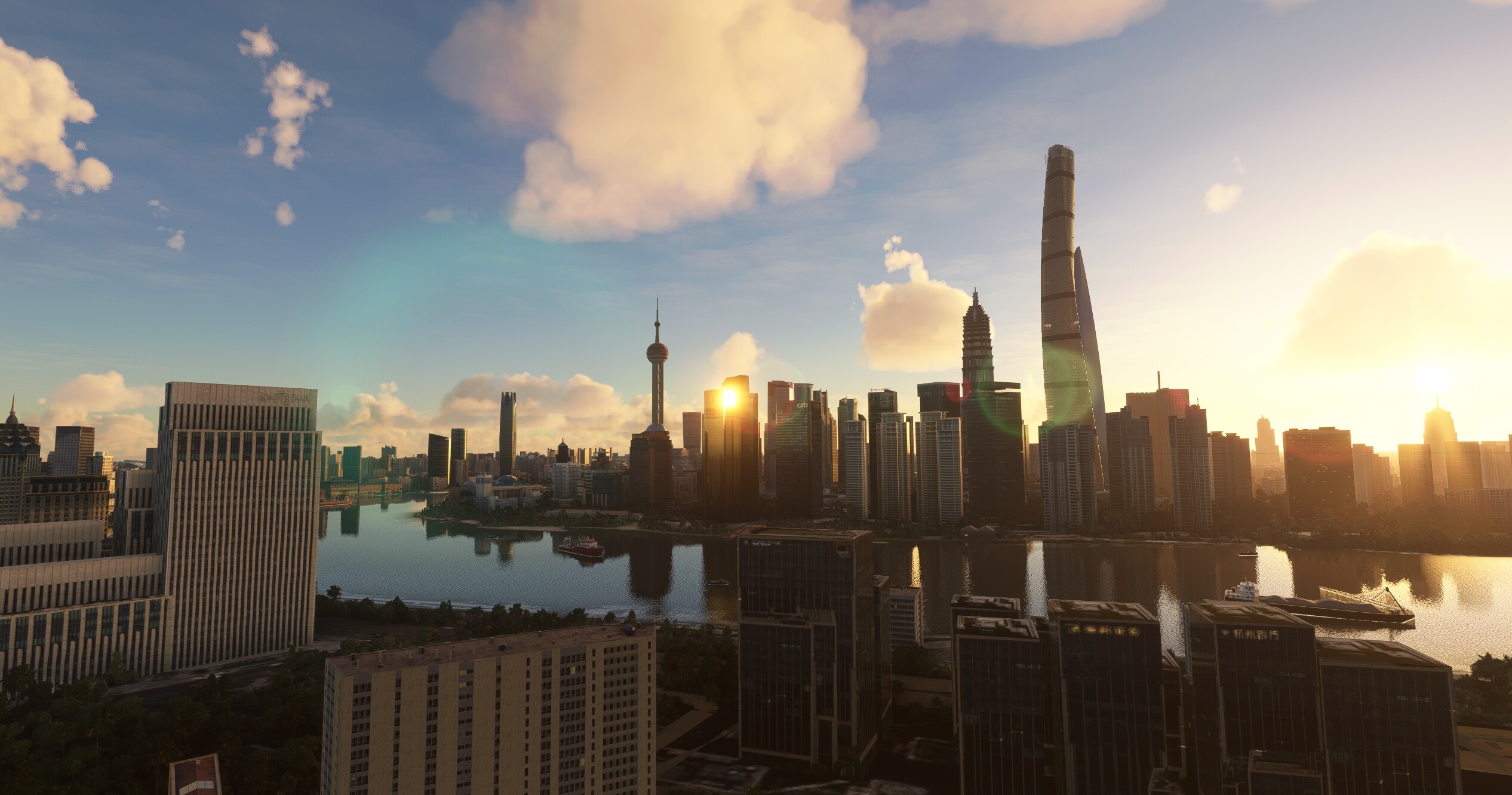SamScene3D Shanghai City Times - Microsoft Flight Simulator