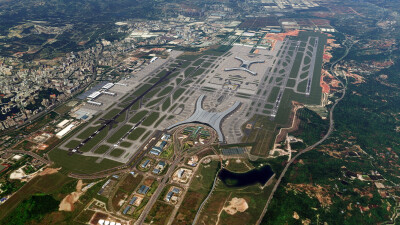 ZUCK Chongqing Magic City & Airport - Microsoft Flight Simulator screenshot