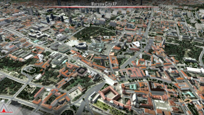 Landmarks Warsaw City - X-Plane 11 screenshot