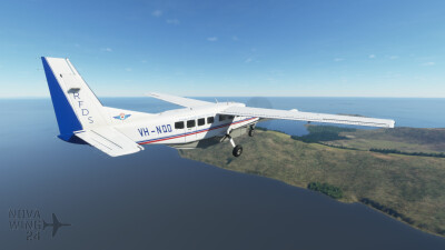 Novawing24 Cessna 208B RFDS VH-NQD Livery screenshot