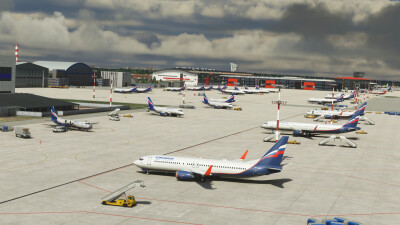 UUEE Moscow Sheremetyevo Airport - Microsoft Flight Simulator screenshot