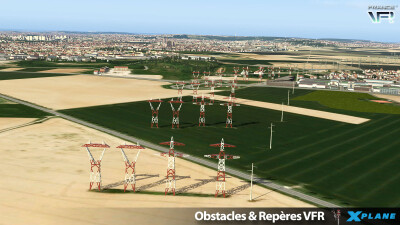 France VFR Obstacles & VFR Landmarks - X-Plane 11 & 12 screenshot