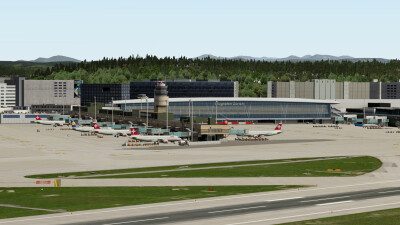 LSZH Zurich Airport - X-Plane 11 screenshot