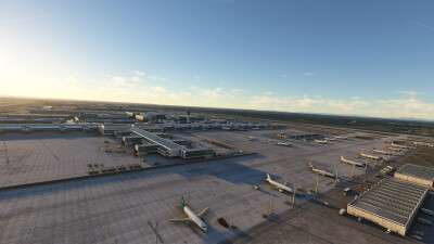 EDDM Munich Airport - Microsoft Flight Simulator screenshot