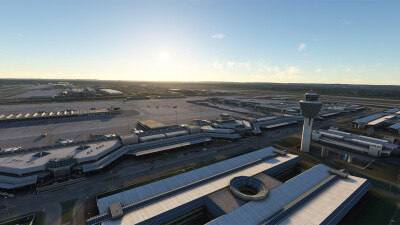 EDDM Munich Airport - Microsoft Flight Simulator screenshot