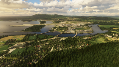 ENVA Trondheim Airport - Microsoft Flight Simulator screenshot