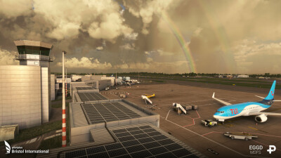 EGGD Bristol International Airport - Microsoft Flight Simulator screenshot