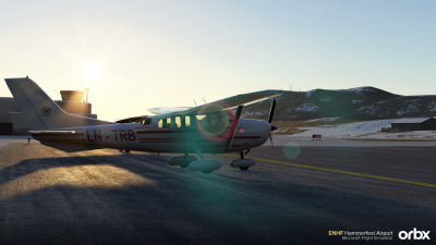 ENHF Hammerfest Airport - Microsoft Flight Simulator screenshot
