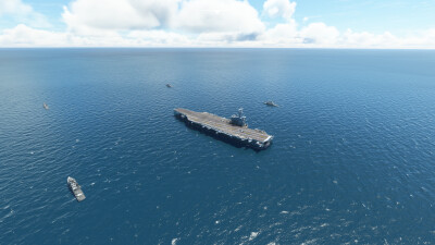 USS George H.W. Bush - Microsoft Flight Simulator screenshot