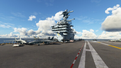 USS George H.W. Bush - Microsoft Flight Simulator screenshot