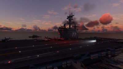 USS George H.W. Bush - Microsoft Flight Simulator screenshot
