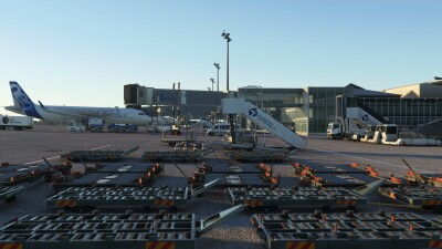 EDDP Leipzig/Halle Airport - Microsoft Flight Simulator screenshot