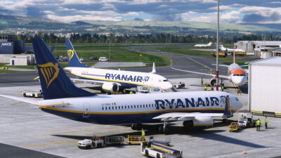 EGPF Glasgow Airport - Microsoft Flight Simulator screenshot