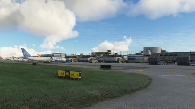 LPPT Lisbon Humberto Delgado Airport - Microsoft Flight Simulator screenshot