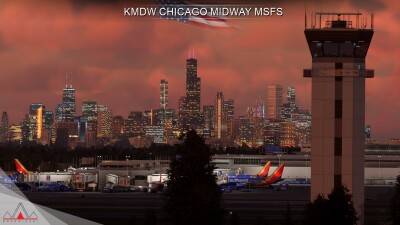 KMDW Chicago Midway International Airport - Microsoft Flight Simulator screenshot