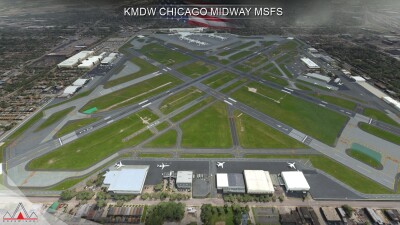 KMDW Chicago Midway International Airport - Microsoft Flight Simulator screenshot
