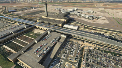LLBG Ben Gurion Airport - Microsoft Flight Simulator screenshot
