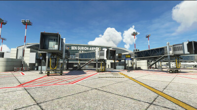 LLBG Ben Gurion Airport - Microsoft Flight Simulator screenshot
