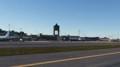 KBOS Boston Logan International Airport - Microsoft Flight Simulator screenshot