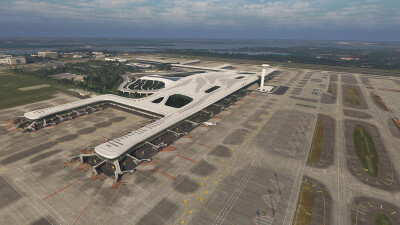 ZHHH Wuhan Tianhe International Airport & City - Microsoft Flight Simulator screenshot