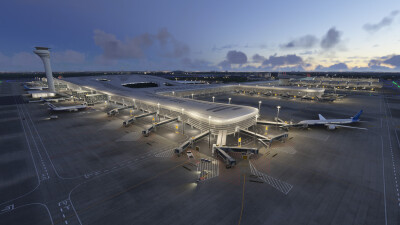 ZHHH Wuhan Tianhe International Airport & City - Microsoft Flight Simulator screenshot