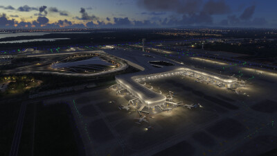 ZHHH Wuhan Tianhe International Airport & City - Microsoft Flight Simulator screenshot