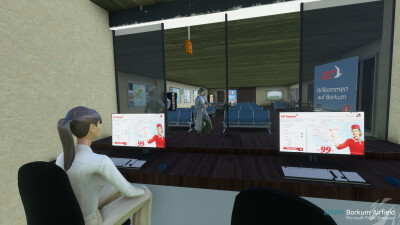 EDWR Borkum Airfield - Microsoft Flight Simulator screenshot