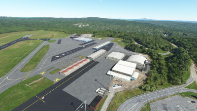 KORH Worcester Regional Airport - Microsoft Flight Simulator screenshot