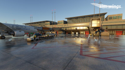 EDDH Hamburg Airport - Microsoft Flight Simulator screenshot