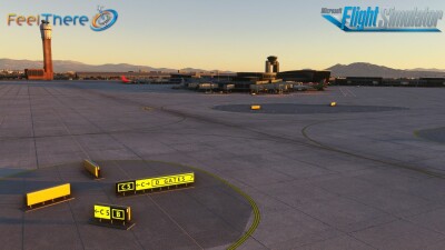 KLAS Las Vegas Airport - Microsoft Flight Simulator screenshot