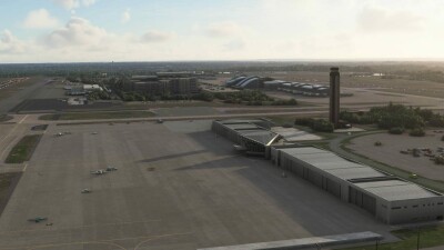 KRDU Raleigh-Durham International Airport - Microsoft Flight Simulator screenshot