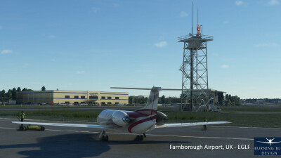 EGLF Farnborough Airport - Microsoft Flight Simulator screenshot