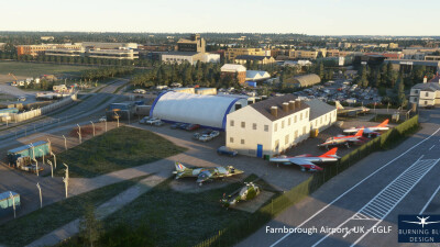 EGLF Farnborough Airport - Microsoft Flight Simulator screenshot